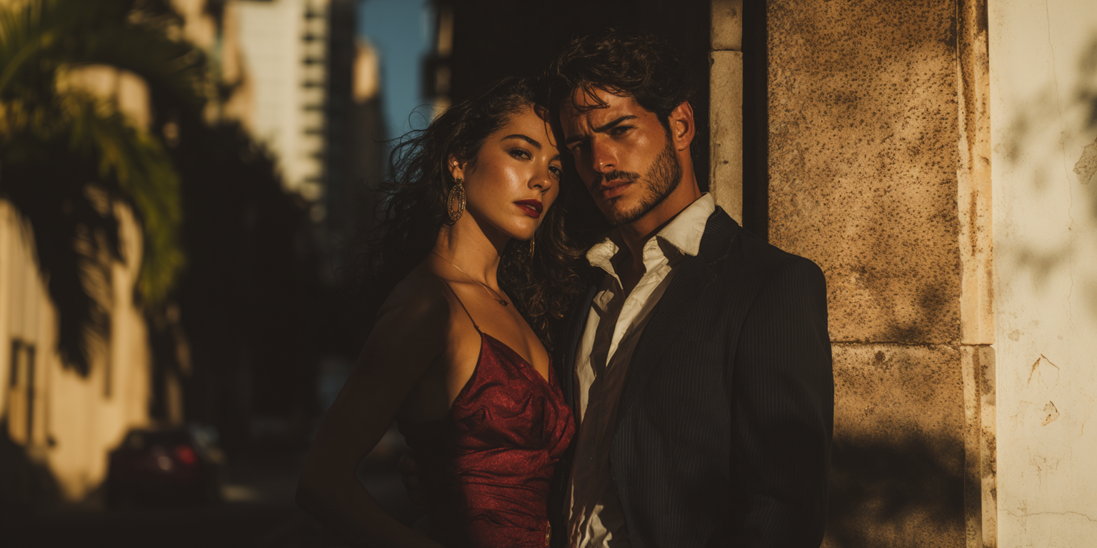 Casal elegante representando dinâmicas sociais